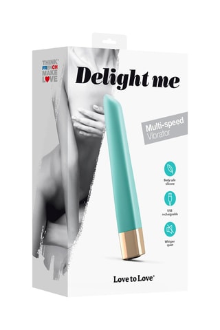 Vibromasseur Delight Me Turquoise - 12 cm