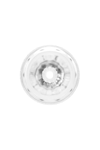 Masturbateur réversible Double Go - Transparent - 18 cm