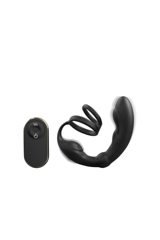 Stimulateur Prostatique P-Ring télécommandé - Noir - 18 cm