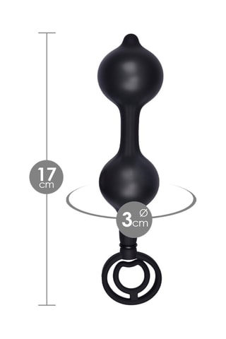 Plug anal Noir - 22 cm
