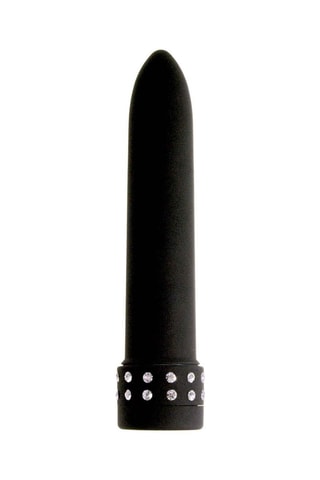 Godemiché Diamond Vibe Noir - 13,5 cm