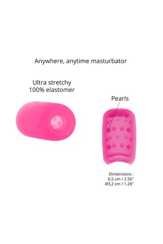 Gaine de masturbation Sexy kinky pink - 5,5 cm - Rose et blanc