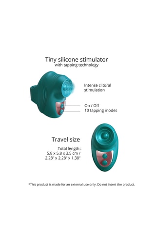 Stimulateur clitoridien Kisscool - Vert