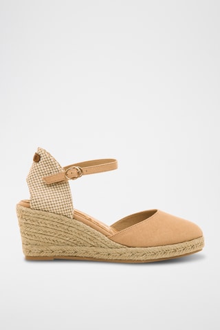 Espadrilles met Sleehak Austen - Taupe