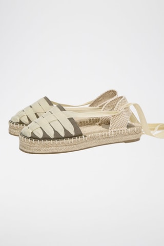 Romeinse Sandalen - Ecru en Grijs