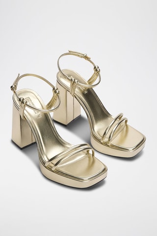 Sandales à talons - Doré