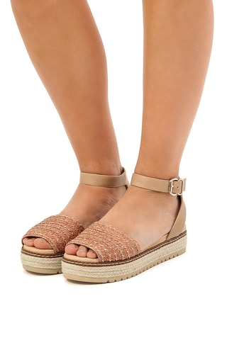 Sandales plateformes Amelie - Beige