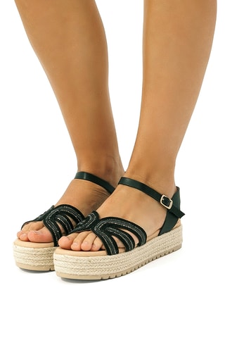 Sandales plateformes Amelie - Noir