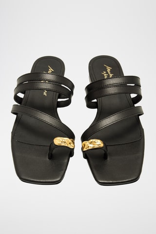 Sandales en cuir Necane - Noir