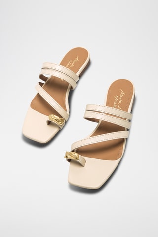 Sandales en cuir Necane - Beige
