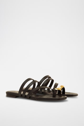 Sandales en cuir Necane - Marron