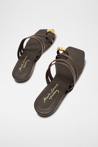 Sandales en cuir Necane - Marron