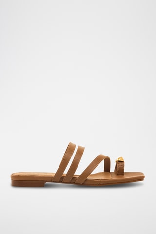 Sandales en cuir Necane - Marron clair