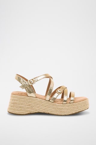 Platform Sandalen Giorgia - Goudkleurig