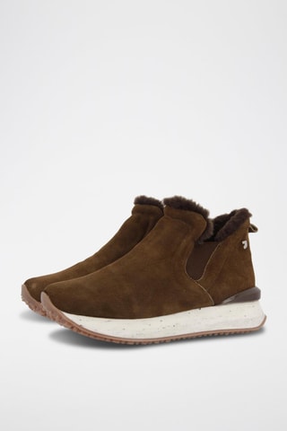 Slip-on fourrés en nubuck - Marron- Gioseppo