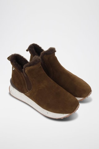 Slip-on fourrés en nubuck - Marron- Gioseppo