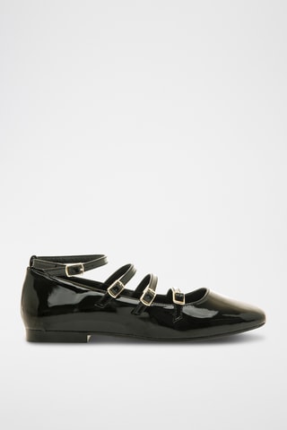 Babies vernis Camille - Noir