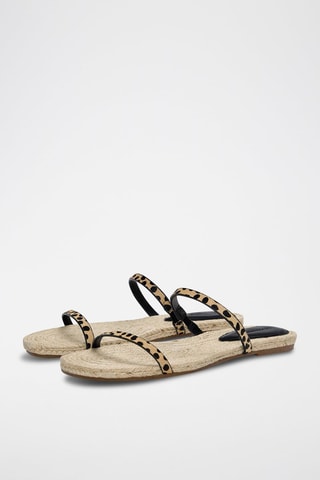 Mules en cuir - Noir