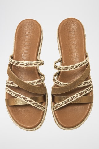 Mules Lorette - Marron et beigee