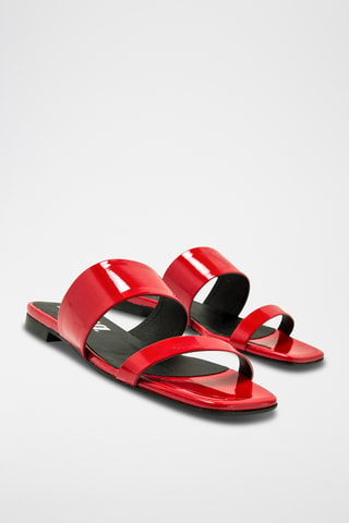 Mules vernies Necane - Rouge