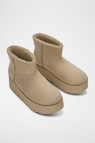 Bottines fourrées - Ecru