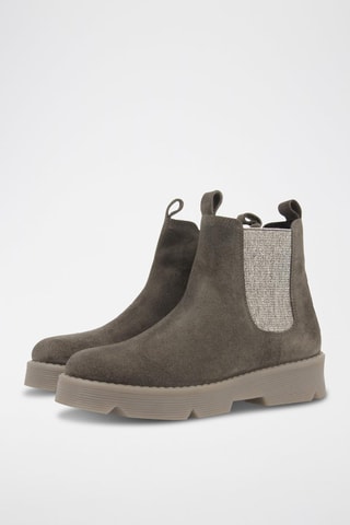 Bottines en nubuck - Gris- Gioseppo