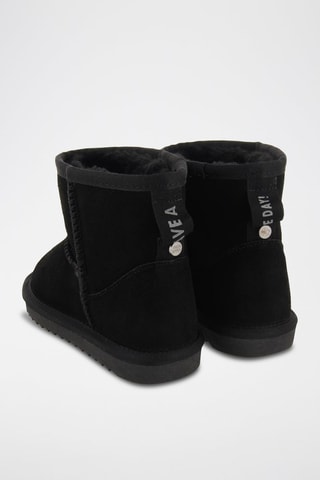 Bottines fourrées en nubuck - Noir- Gioseppo