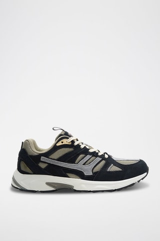 Baskets en nubuck - Kaki