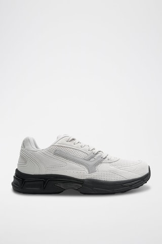 Baskets en cuir - Gris clair