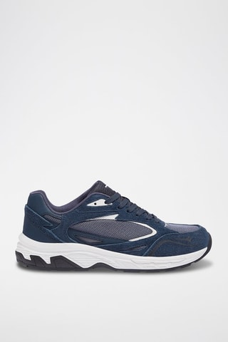 Baskets en nubuck - Bleu