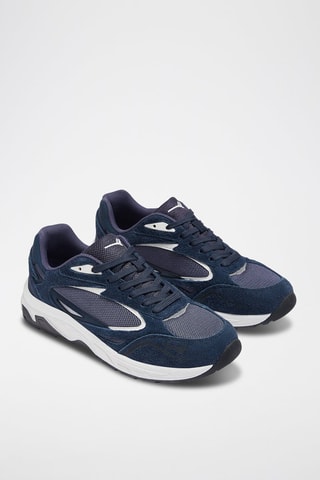 Baskets en nubuck - Bleu