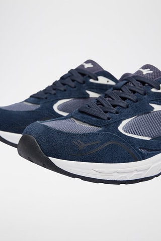 Baskets en nubuck - Bleu