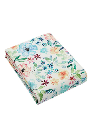 Mantel rectangular - Blanco y azul