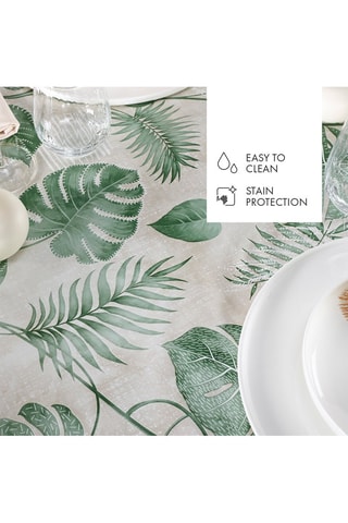 Mantel rectangular - Topo y verde