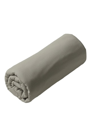 Sábana bajera de algodón 80 hilos/cm² Eden noir - Beige