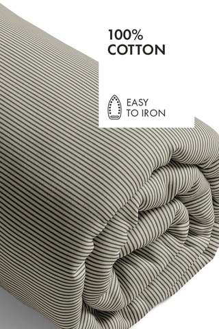 Sábana bajera de algodón 80 hilos/cm² Eden noir - Beige
