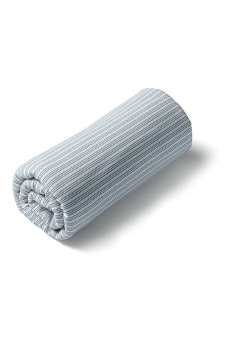 Sábana bajera de algodón 80 hilos/cm² Jardin - Azul