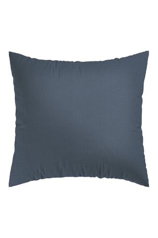 2 fundas de almohada de gasa de algodón Uni - 85 hilos/cm² - Azul