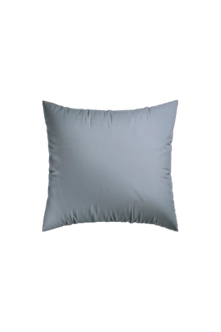 2 fundas de almohada de algodón lavado 82 hilos/cm² Uni - Azul claro