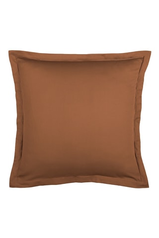 2 fundas de almohada de satén de algodón 80 hilos/cm² Uni 1 baratta - Marrón