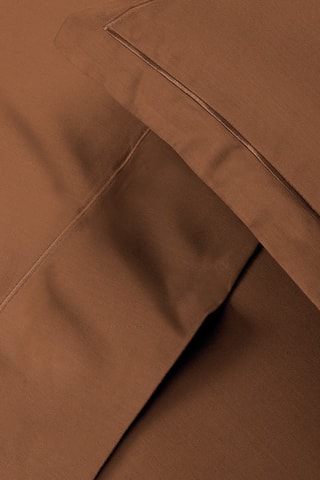 2 fundas de almohada de satén de algodón 80 hilos/cm² Uni 1 baratta - Marrón