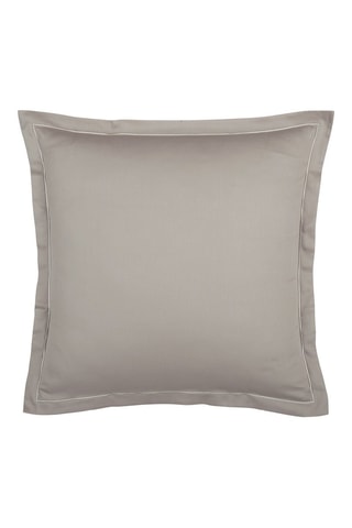 2 fundas de almohada de satén de algodón 80 hilos/cm² Uni 1 baratta - Topo
