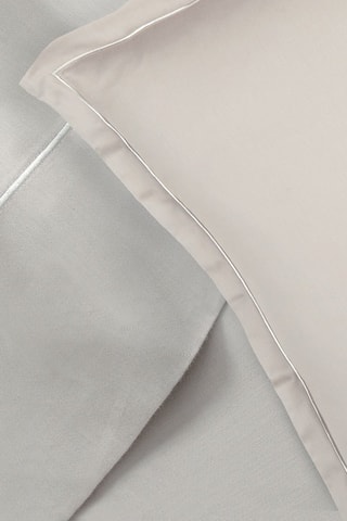 2 fundas de almohada de satén de algodón 80 hilos/cm² Uni 1 baratta - Topo