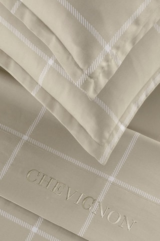 2 fundas de almohada de satén de algodón 80 hilos/cm² Arthur - Topo