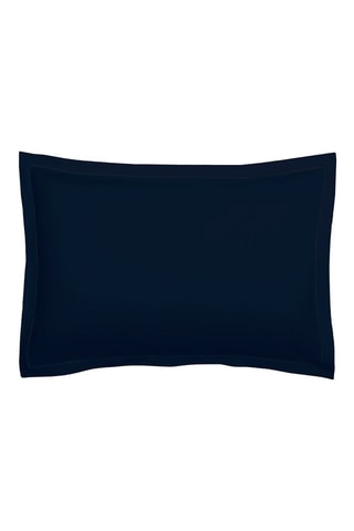 2 fundas de almohada de satén de algodón 80 hilos/cm² Uni 1 baratta - Azul oscuro