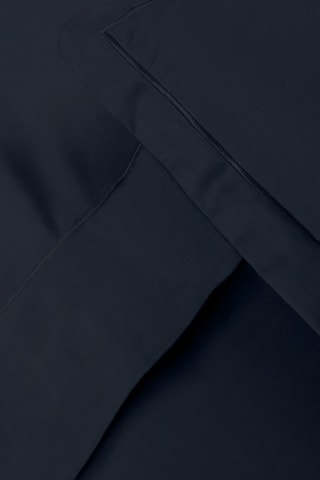 2 fundas de almohada de satén de algodón 80 hilos/cm² Uni 1 baratta - Azul oscuro