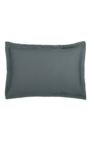 2 fundas de almohada de satén de algodón 80 hilos/cm² Uni 1 baratta - Gris oscuro