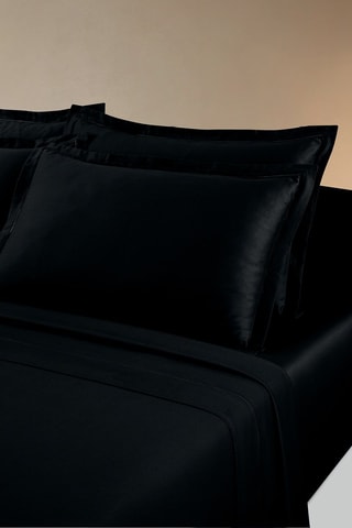 2 fundas de almohada de satén de algodón 80 hilos/cm² Uni 1 baratta - Gris oscuro