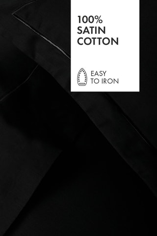 2 fundas de almohada de satén de algodón 80 hilos/cm² Uni 1 baratta - Gris oscuro