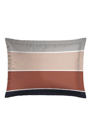2 fundas de almohada de satén de algodón 80 hilos/cm² Terres douces - Rojo teja